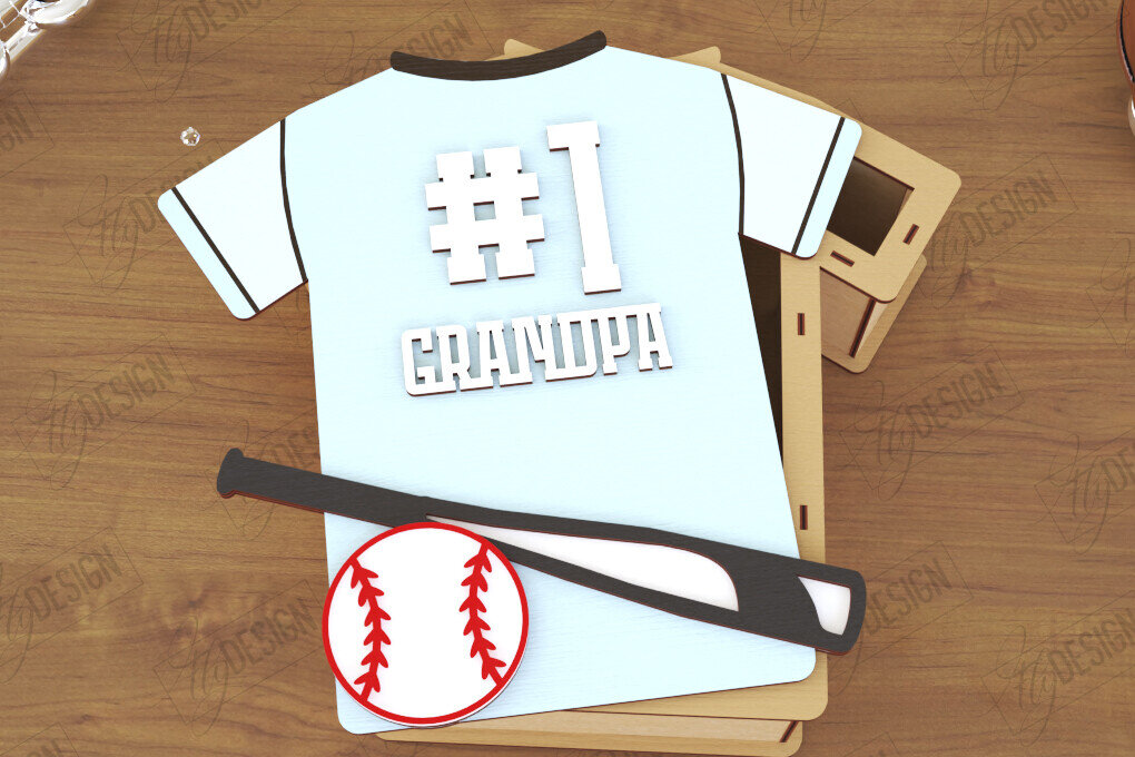 Σετ των 2 Intra απο ξύλο plywood  Χρώμα wenge 3mm-4mm πάχος - Κουτί δώρου για την ημέρα του πατέρα| Παππούς |Μπέιζμπολ Δίασταση 15x15 cm INTRAFABR-118961855