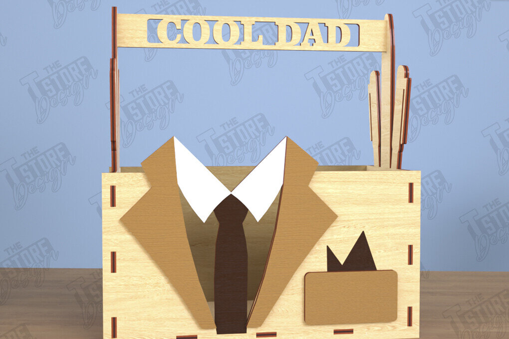 Σετ των 2 Intra απο ξύλο plywood  Χρώμα wenge 3mm-4mm πάχος - Κουτί δώρου για τη γιορτή του πατέρα | Κουτί αποθήκευσης |CNC Δίασταση 15x15 cm INTRAFABR-118961996