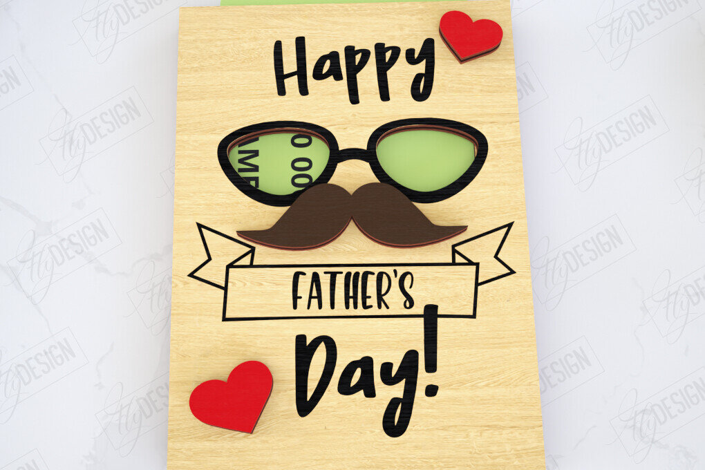 Σετ των 2 Intra απο ξύλο plywood  Χρώμα wenge 3mm-4mm πάχος - Δωροθήκη για την Ημέρα του Πατέρα | Gift Idea Δίασταση 10x15 cm INTRAFABR-120975524