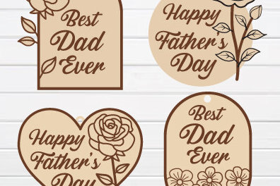 Intra απο ξύλο plywood  Χρώμα wenge 3mm-4mm πάχος - Δώρο για την Ημέρα του Πατέρα Cut File, dad Laser Δίασταση 40x50 cm INTRAFABR-19011173