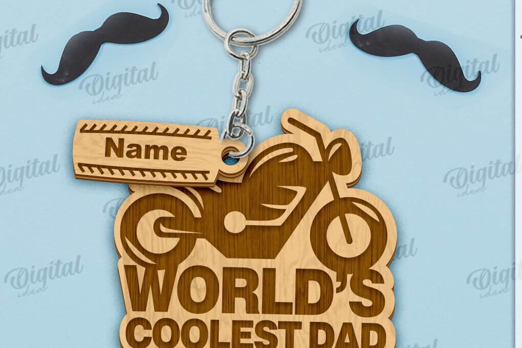 Σετ των 2 Intra απο ξύλο plywood  Χρώμα wenge 3mm-4mm πάχος - μπρελόκ για την Ημέρα του Πατέρα Δίασταση 4x4 cm INTRAFABR-105495223