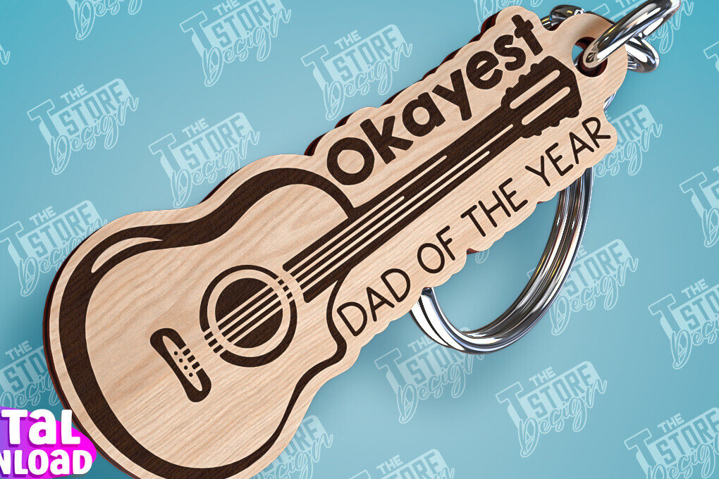 Σετ των 2 Intra απο ξύλο plywood  Χρώμα wenge 3mm-4mm πάχος - με λέιζερ μπρελόκ για την ημέρα του πατέρα Δίασταση 4x4 cm INTRAFABR-106511705