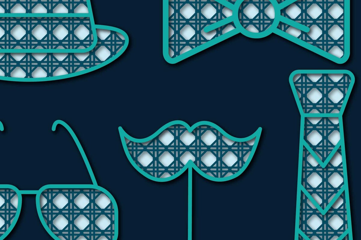 Σετ των 2 Intra απο ξύλο plywood Χρώμα wenge 3mm-4mm πάχος - Πακέτο υ στοιχείου επιπέδου για την ημέρα του πατέρα Δίασταση 20x20 cm INTRAFABR-121745783