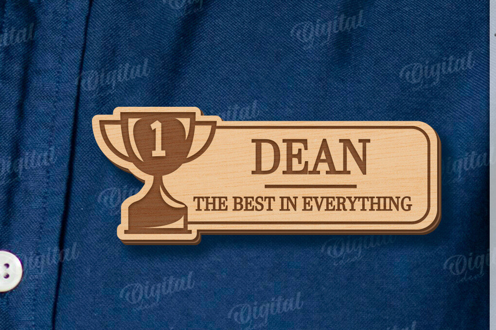 Intra απο ξύλο plywood Χρώμα wenge 3mm-4mm πάχος - Ετικέτα για την Ημέρα του Πατέρα Δίασταση 30x20 cm INTRAFABR-26347745