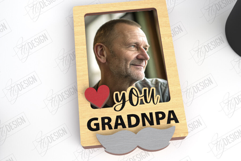 Σετ των 2 Intra απο ξύλο plywood Χρώμα wenge 3mm-4mm πάχος - Μαγνήτης Φωτογραφίας για την Ημέρα του Πατέρα | Ιδέα δώρου Δίασταση 20x20 cm INTRAFABR-103646466