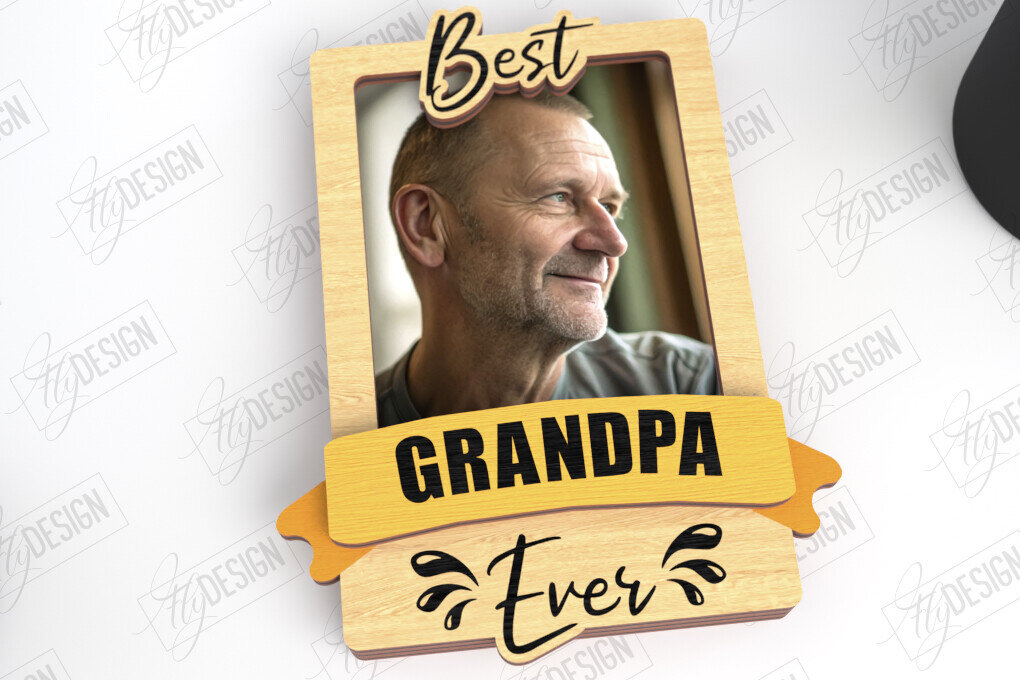 Σετ των 2 Intra απο ξύλο plywood Χρώμα wenge 3mm-4mm πάχος - Μαγνήτης Φωτογραφίας για την Ημέρα του Πατέρα | Ιδέα δώρου Δίασταση 20x20 cm INTRAFABR-100936083