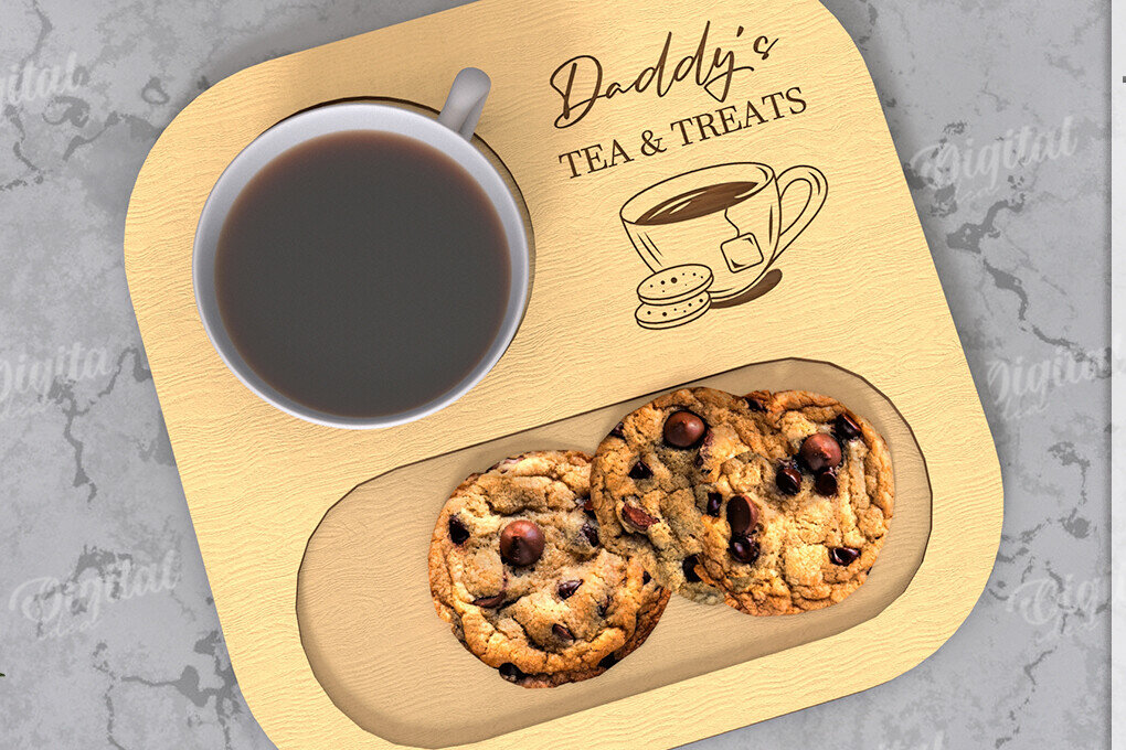 Intra απο ξύλο plywood  Χρώμα wenge 3mm-4mm πάχος - Δίσκος σερβιρίσματος για την Ημέρα του Πατέρα Δίασταση 30x20 cm INTRAFABR-94850220