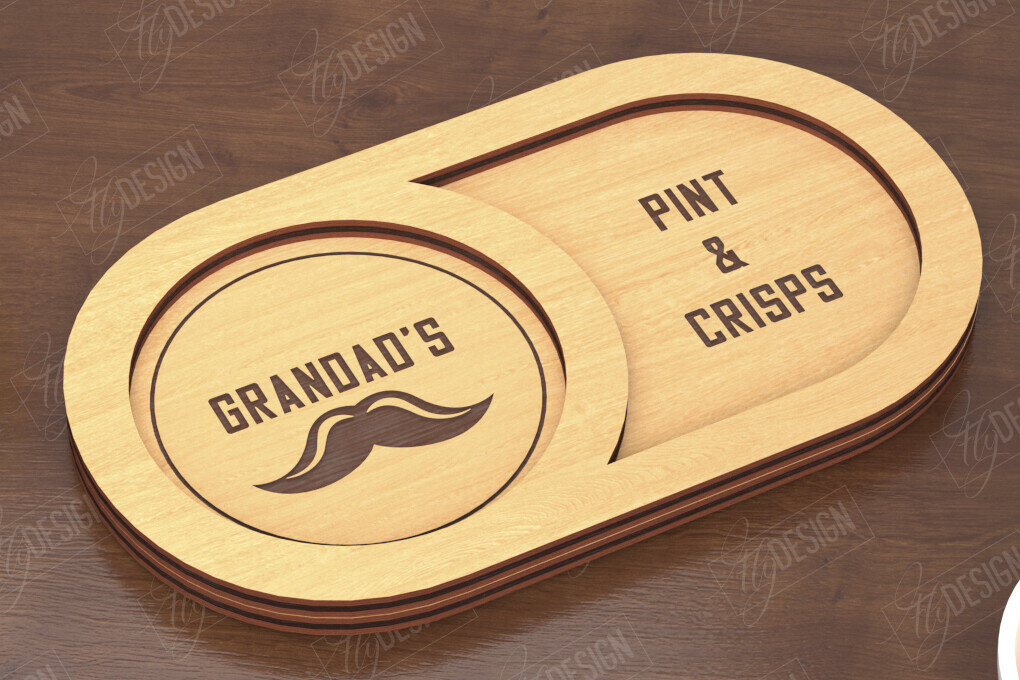 Intra απο ξύλο plywood  Χρώμα wenge 3mm-4mm πάχος - Σνακ Πίνακας για την Ημέρα του Πατέρα | Δίσκος σνακ Δίασταση 40x50 cm INTRAFABR-23171286