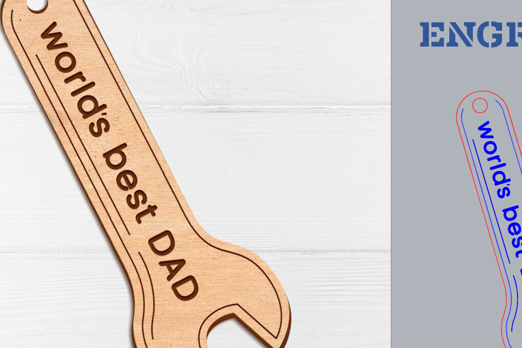 Σετ των 2 Intra απο ξύλο plywood  Χρώμα wenge 3mm-4mm πάχος - Fathers Day , Μπρελόκ με Δίασταση 4x4 cm INTRAFABR-21282021