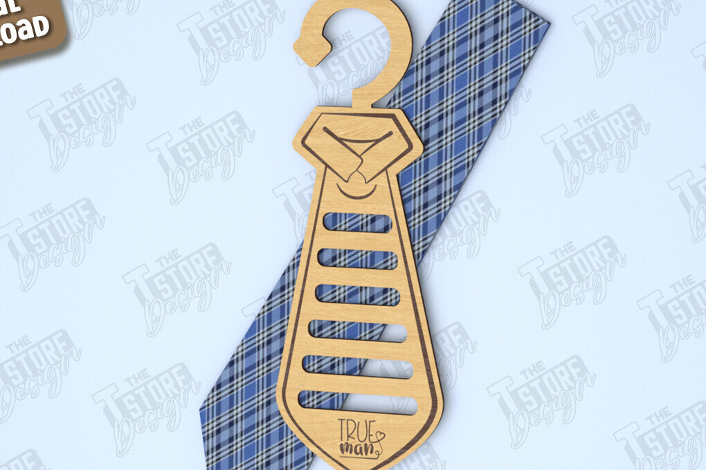 Σετ των 2 Intra απο ξύλο plywood  Χρώμα wenge 3mm-4mm πάχος - Γραβάτα για την Ημέρα του Πατέρα | Κρεμάστρα γραβάτας Δίασταση 20x20 cm INTRAFABR-25209544