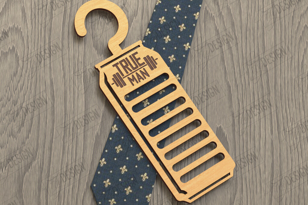 Σετ των 2 Intra απο ξύλο plywood  Χρώμα wenge 3mm-4mm πάχος - Γραβάτα για την Ημέρα του Πατέρα | Κρεμάστρα γραβάτας|CNC Δίασταση 20x20 cm INTRAFABR-16340029