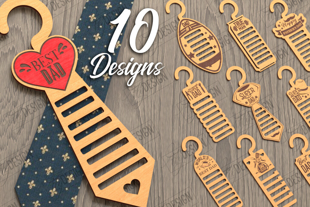 Σετ των 2 Intra απο ξύλο plywood  Χρώμα wenge 3mm-4mm πάχος - Πακέτο για γραβάτα για την ημέρα του πατέρα | CNC Δίασταση 20x20 cm INTRAFABR-16947256