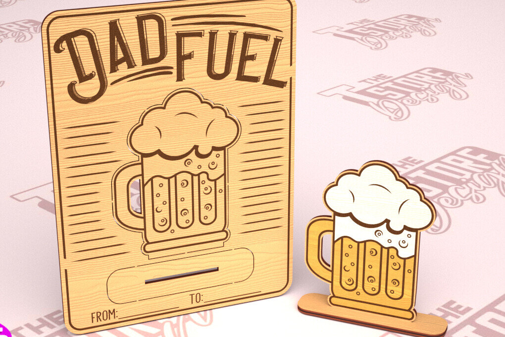 Σετ των 2 Intra απο ξύλο plywood  Χρώμα wenge 3mm-4mm πάχος - Ξύλινη κάρτα για τη γιορτή του πατέρα | Ευχετήρια κάρτα Δίασταση 10x15 cm INTRAFABR-28647363