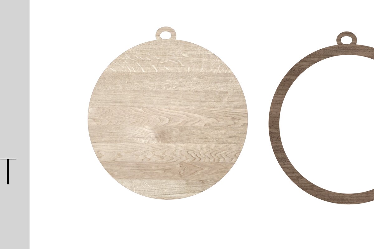 Σετ των 2 Intra απο ξύλο plywood  Χρώμα wenge 3mm-4mm πάχος - Κενό στολίδι Faux Shiplap Δίασταση 6x6 cm INTRAFABR-81723751