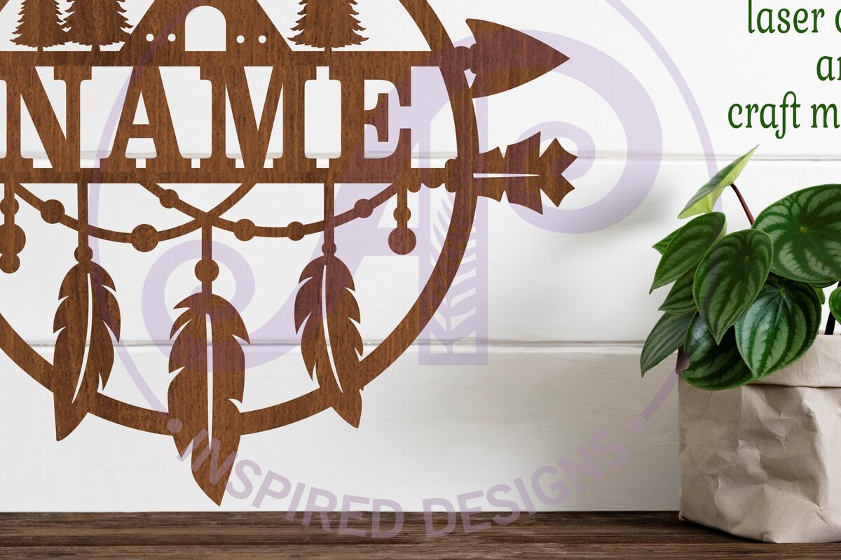 Intra απο ξύλο plywood  Χρώμα wenge 3mm-4mm πάχος - Σημάδι ονόματος φτερού και βέλους Laser Δίασταση 30x20 cm INTRAFABR-38621410