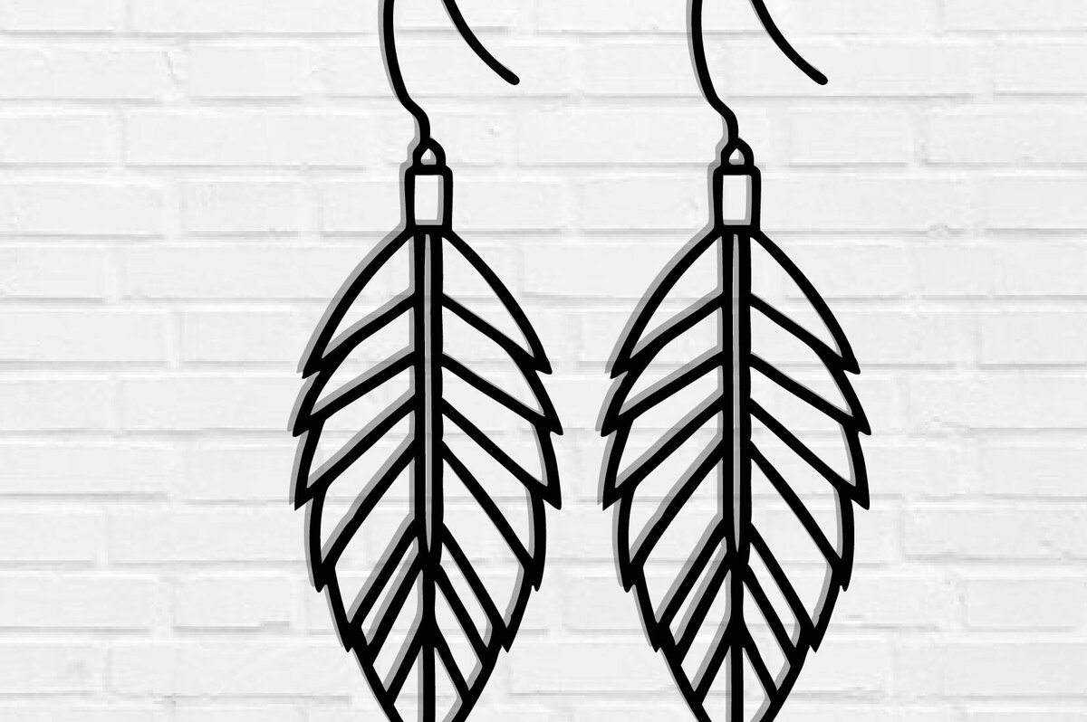 Σετ των 3 Intra απο ξύλο plywood  Χρώμα wenge 3mm-4mm πάχος - Σκουλαρίκι με φτερά Δίασταση 3x3 cm INTRAFABR-78249938