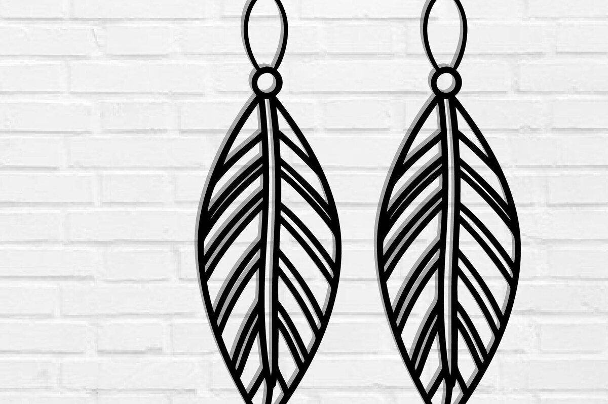 Σετ των 3 Intra απο ξύλο plywood  Χρώμα wenge 3mm-4mm πάχος - Σκουλαρίκι με φτερά Δίασταση 3x3 cm INTRAFABR-6562345