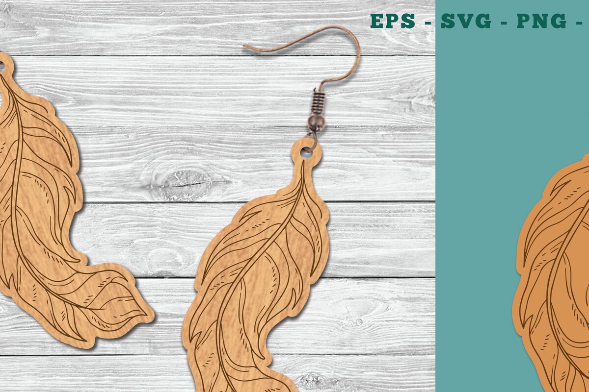 Σετ των 3 Intra απο ξύλο plywood  Χρώμα wenge 3mm-4mm πάχος - Σκουλαρίκια κοπής με φτερά λέιζερ 15 Δίασταση 3x3 cm INTRAFABR-75399026