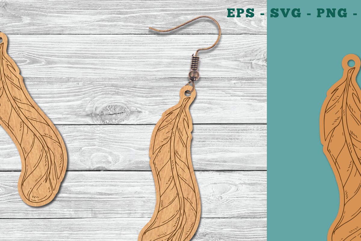 Σετ των 3 Intra απο ξύλο plywood  Χρώμα wenge 3mm-4mm πάχος - Σκουλαρίκια με φτερά κοπής με λέιζερ 5 Δίασταση 3x3 cm INTRAFABR-75454944