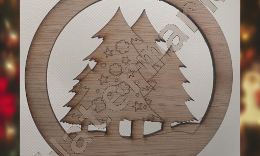 Intra απο ξύλο plywood  Χρώμα wenge 3mm-4mm πάχος - Εορταστικά Χριστουγεννιάτικα Μπιχλιμπίδια Χιονάνθρωπος Αρκούδα Δίασταση 100x90 cm INTRAFABR-120505692