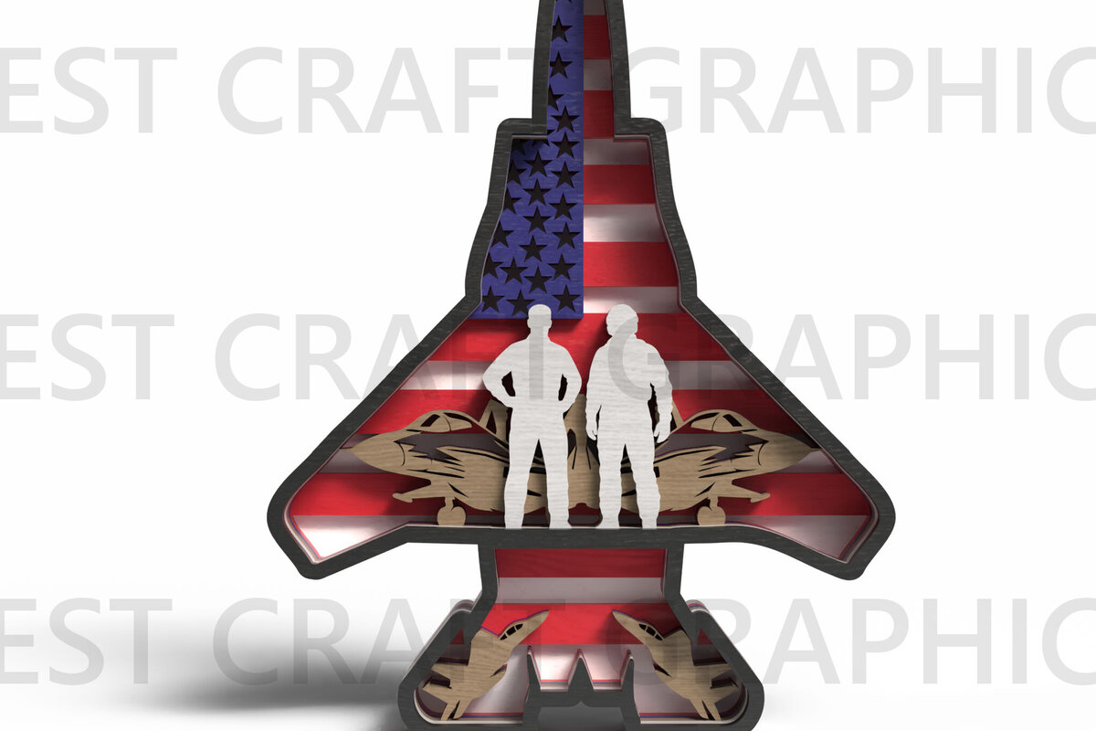 Intra απο ξύλο plywood  Χρώμα wenge 3mm-4mm πάχος - Fighter Jet Military Δίασταση 30x20 cm INTRAFABR-65275383