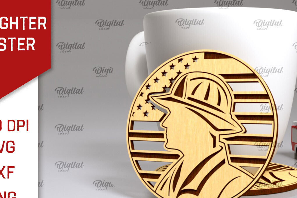 Intra απο ξύλο plywood  Χρώμα wenge 3mm-4mm πάχος - με λέιζερ σουβέρ πυροσβέστης Δίασταση 30x20 cm INTRAFABR-96803398