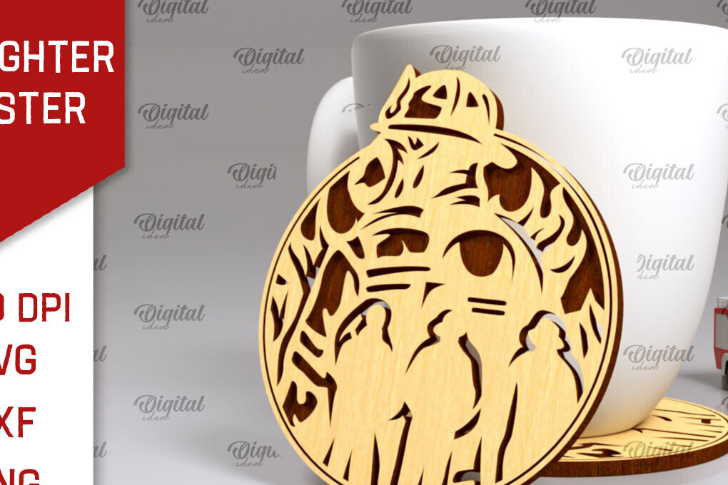 Intra απο ξύλο plywood  Χρώμα wenge 3mm-4mm πάχος - με λέιζερ σουβέρ πυροσβέστης Δίασταση 30x20 cm INTRAFABR-64977641