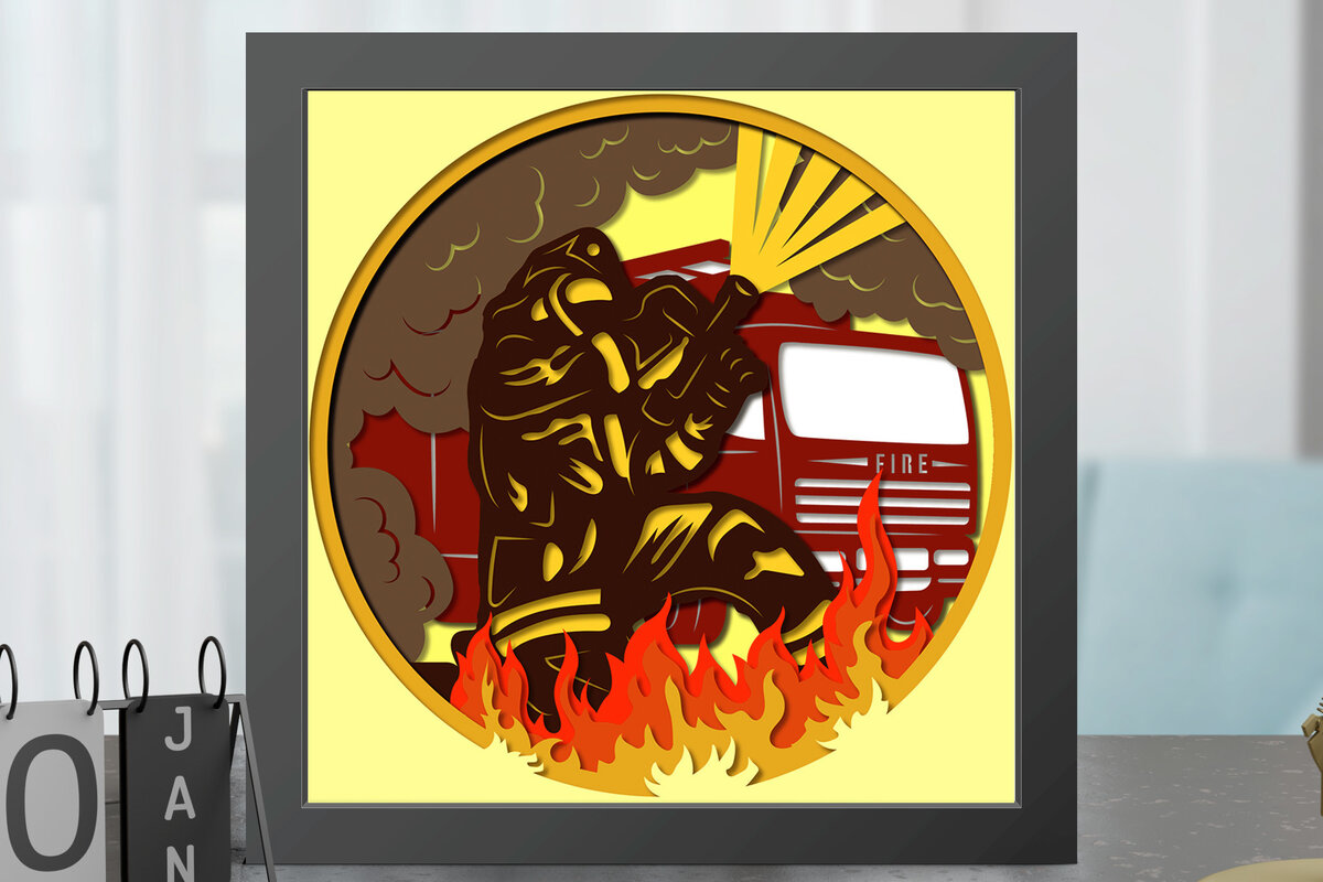 Σετ των 2 Intra απο ξύλο plywood  Χρώμα wenge 3mm-4mm πάχος - Πρότυπο του Fireighter Shadow Box Δίασταση 8x8 cm INTRAFABR-68571726