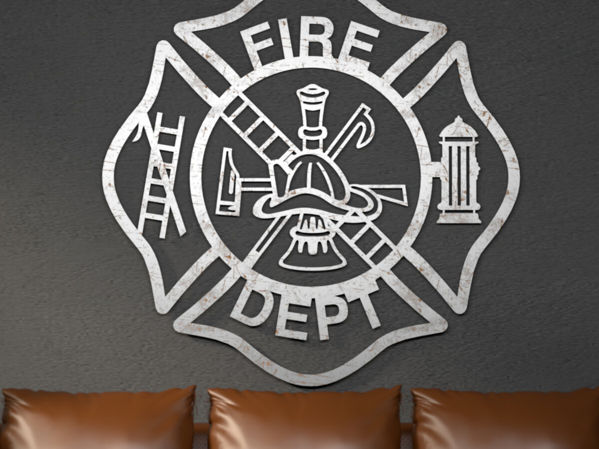 Σετ των 2 Intra απο ξύλο plywood  Χρώμα wenge 3mm-4mm πάχος - Πυροσβέστης Μαλτέζικος Σταυρός Δίασταση 20x20 cm INTRAFABR-123575641