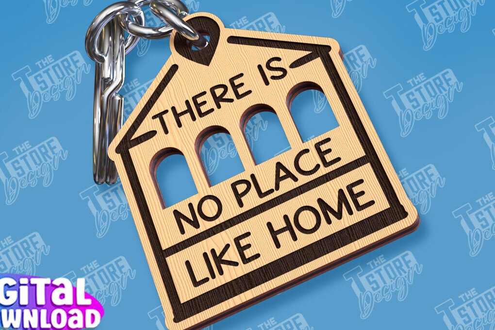 Σετ των 2 Intra απο ξύλο plywood  Χρώμα wenge 3mm-4mm πάχος - Μπρελόκ πρώτου σπιτιού | Δώρο για τακτοποίηση σπιτιού Δίασταση 4x4 cm INTRAFABR-105776169