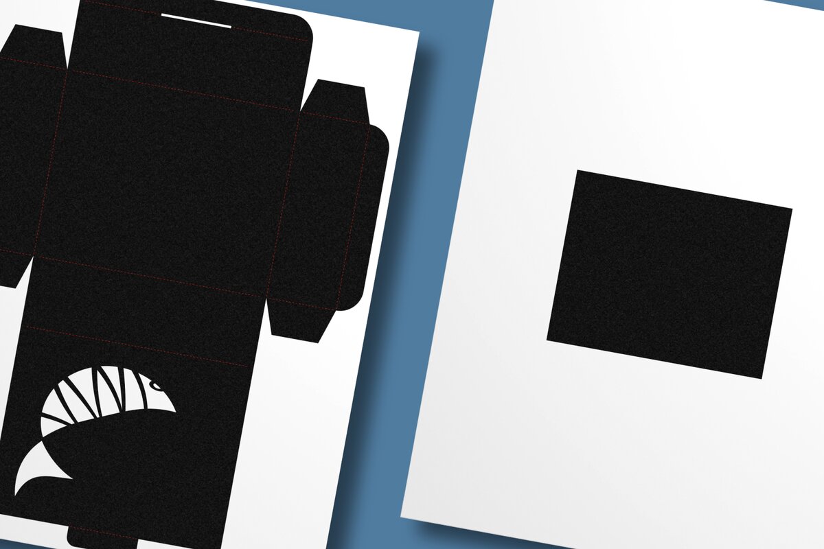 Σετ των 2 Intra απο ξύλο plywood  Χρώμα wenge 3mm-4mm πάχος - Πρότυπο ορθογώνιου κουτιού αποκοπής ψαριών 2 Δίασταση 10x8 cm INTRAFABR-117724880