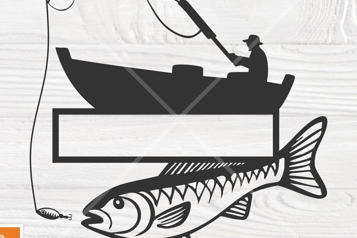 Σετ των 2 Intra απο ξύλο plywood  Χρώμα wenge 3mm-4mm πάχος - Μονόγραμμα Ψαρόβαρκου , Fisherman Δίασταση 20x20 cm INTRAFABR-102185879