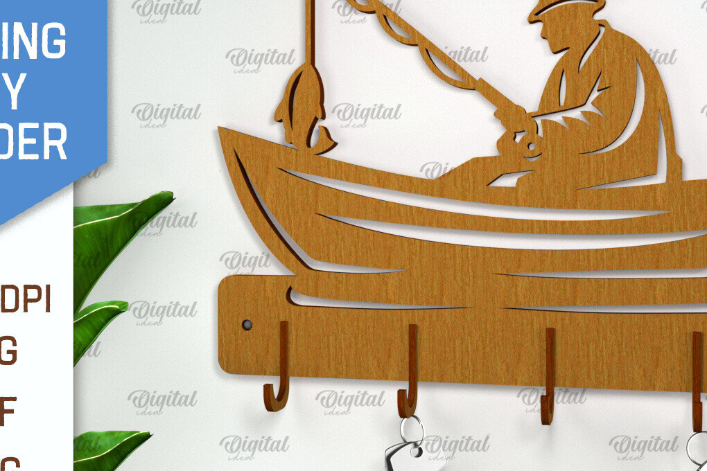 Σετ των 2 Intra απο ξύλο plywood  Χρώμα wenge 3mm-4mm πάχος - Μπρελόκ ψαρέματος . Ψάρια Δίασταση 4x4 cm INTRAFABR-58854272