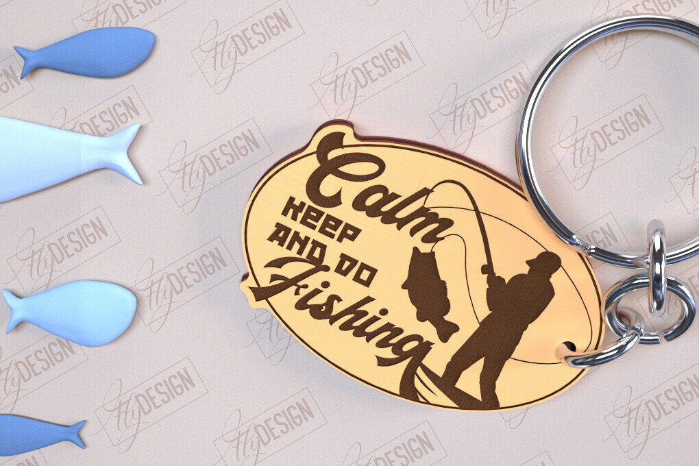 Σετ των 2 Intra απο ξύλο plywood  Χρώμα wenge 3mm-4mm πάχος - Μπρελόκ ψαρέματος | Δώρο Ψαράς | CNC Δίασταση 4x4 cm INTRAFABR-117726205