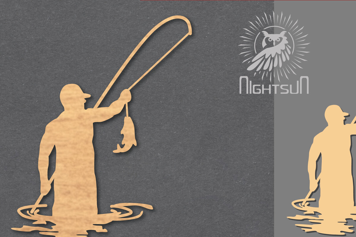 Σετ των 2 Intra απο ξύλο plywood  Χρώμα wenge 3mm-4mm πάχος - Διακόσμηση κοπής με λέιζερ ψαρέματος 3 Δίασταση 20x20 cm INTRAFABR-114642132