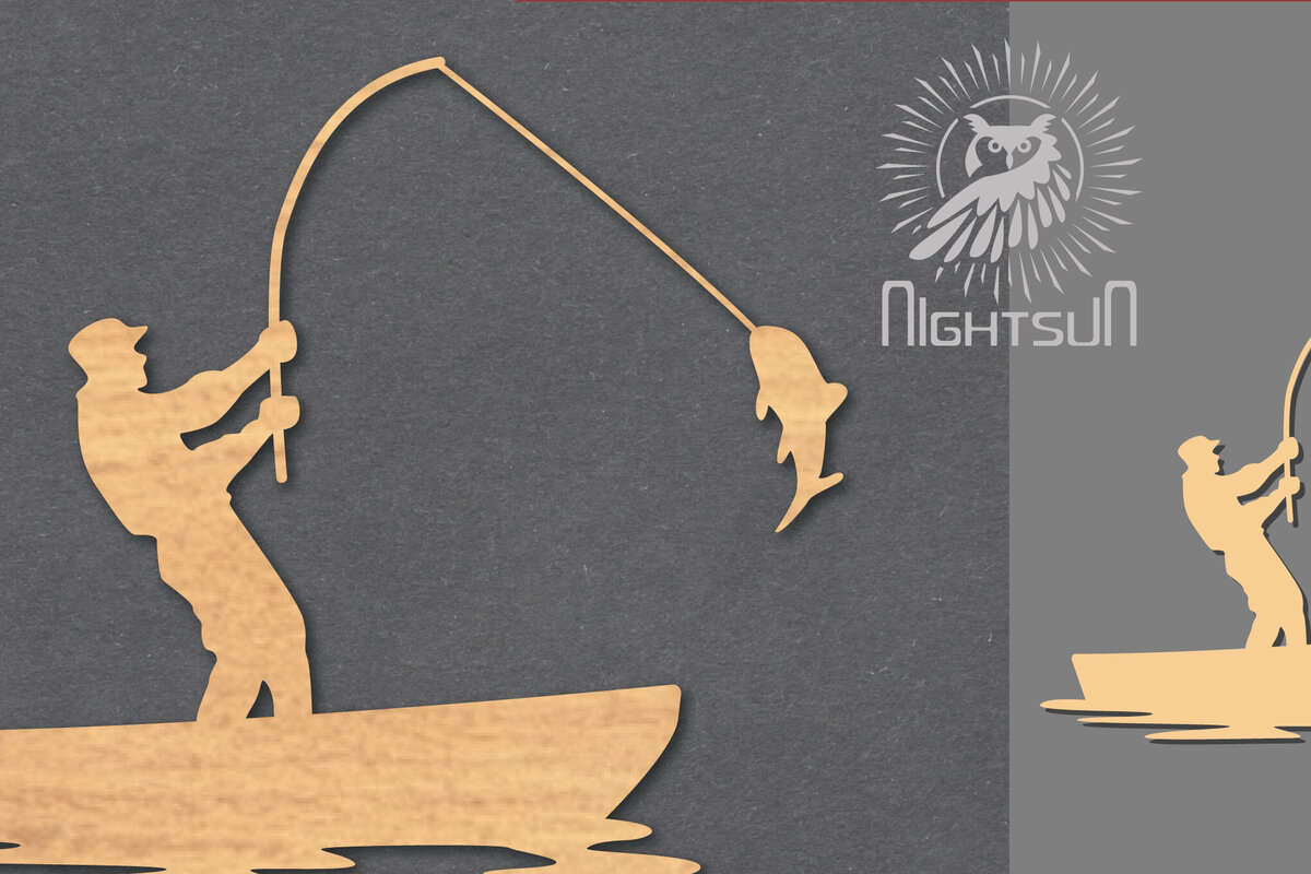 Σετ των 2 Intra απο ξύλο plywood  Χρώμα wenge 3mm-4mm πάχος - Διακόσμηση κοπής με λέιζερ ψαρέματος 4 Δίασταση 20x20 cm INTRAFABR-112209052