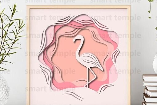 Intra απο ξύλο plywood  Χρώμα wenge 3mm-4mm πάχος - Εκτυπώσιμα κομμένα αρχεία Flamingo Memorial Δίασταση 30x20 cm INTRAFABR-119257477