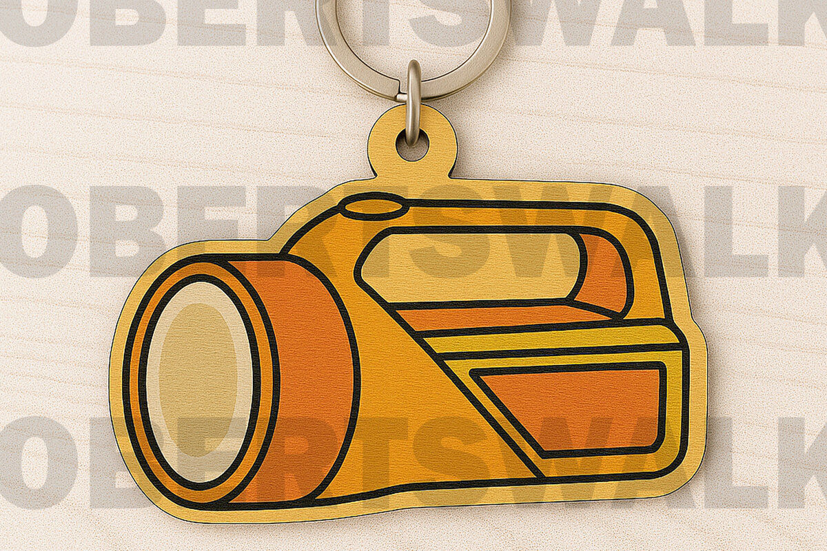 Σετ των 2 Intra απο ξύλο plywood  Χρώμα wenge 3mm-4mm πάχος - Keychain φακού Δίασταση 4x4 cm INTRAFABR-102186162