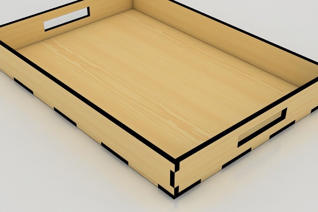 Σετ των 2 Intra απο ξύλο plywood  Χρώμα wenge 3mm-4mm πάχος - Επίπεδοι ξύλινοι δίσκοι σερβιρίσματος με λέιζερ σχέδια Δίασταση 20x20 cm INTRAFABR-122834247