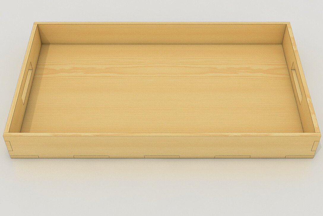 Σετ των 2 Intra απο ξύλο plywood  Χρώμα wenge 3mm-4mm πάχος - Επίπεδος ξύλινος δίσκος σερβιρίσματος Δίασταση 20x20 cm INTRAFABR-95575527