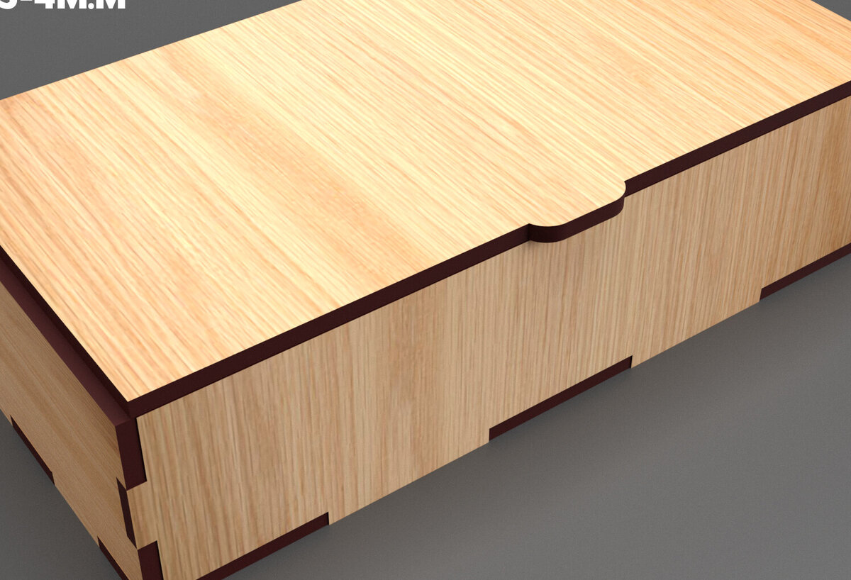 Intra απο ξύλο plywood  Χρώμα wenge 3mm-4mm πάχος - Flip Box, Καπάκια 14 Δίασταση 30x20 cm INTRAFABR-110115894