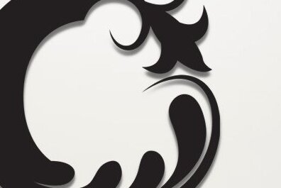 Intra απο ξύλο plywood  Χρώμα wenge 3mm-4mm πάχος - Floral Alphabet , Γράμμα C Δίασταση 30x20 cm INTRAFABR-95647175