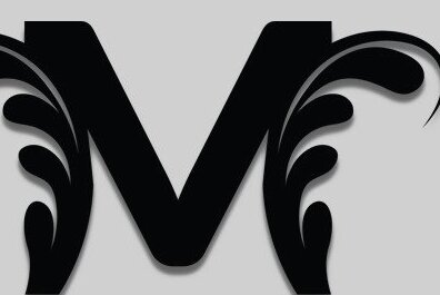 Intra απο ξύλο plywood  Χρώμα wenge 3mm-4mm πάχος - Floral Alphabet , M Letter Δίασταση 30x20 cm INTRAFABR-102191429