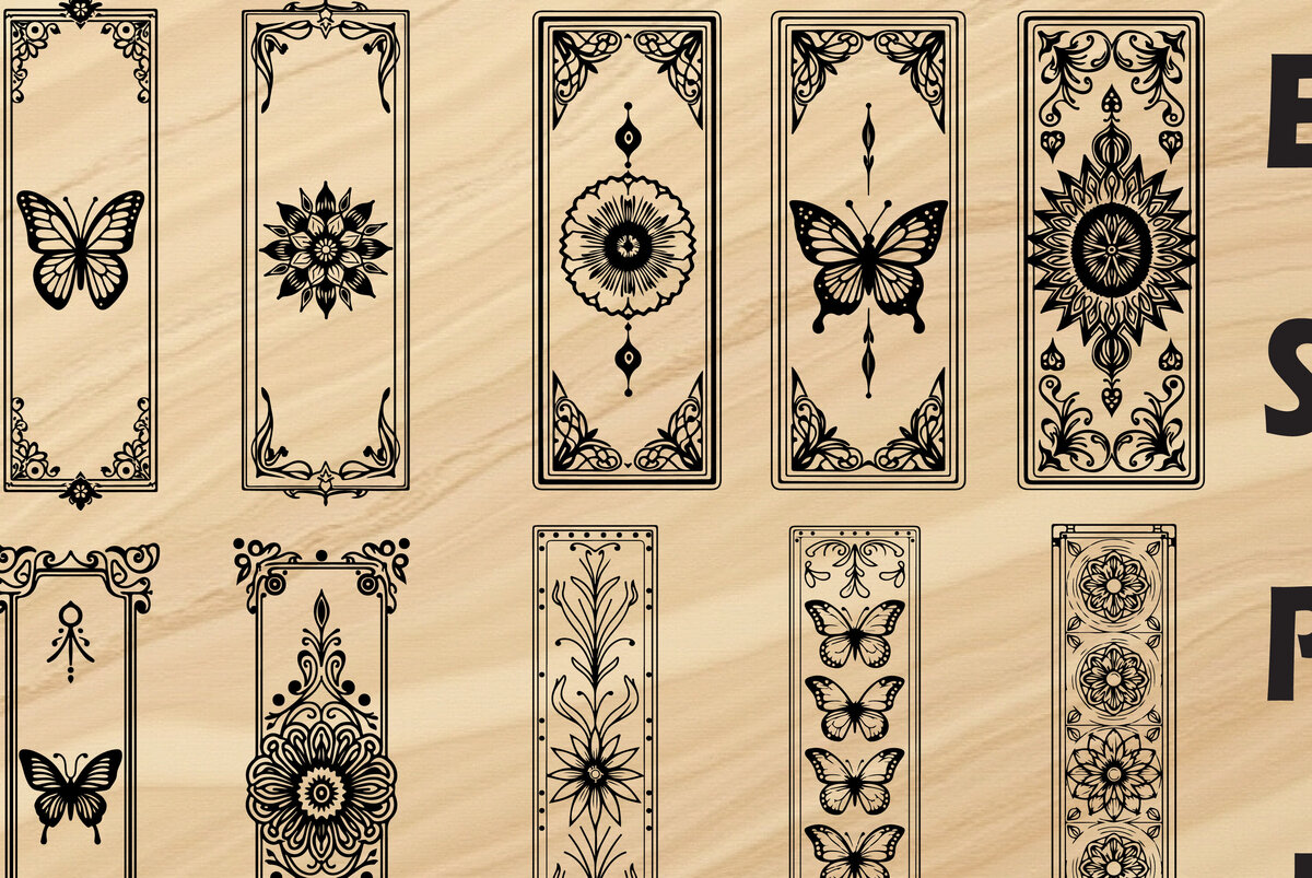 Σετ των 2 Intra απο ξύλο plywood  Χρώμα wenge 3mm-4mm πάχος - Floral Design Στοιχεία Δίασταση 4x4 cm INTRAFABR-102288685