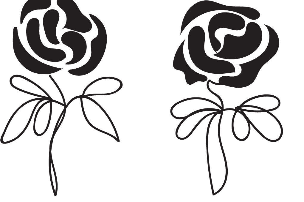 Σετ των 2 Intra απο ξύλο plywood  Χρώμα wenge 3mm-4mm πάχος - Floral σχέδιο στον κήπο Δίασταση 20x20 cm INTRAFABR-99830349