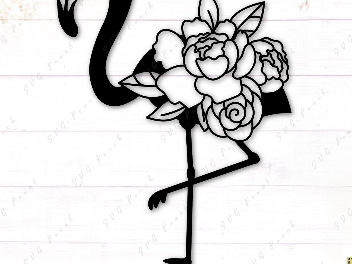 Intra απο ξύλο plywood  Χρώμα wenge 3mm-4mm πάχος - Floral Flamingo Δίασταση 30x20 cm INTRAFABR-120267108