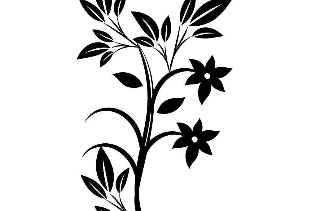 Σετ των 2 Intra απο ξύλο plywood  Χρώμα wenge 3mm-4mm πάχος - Έξυπνο σχέδιο Floral Flower Δίασταση 20x20 cm INTRAFABR-120267125