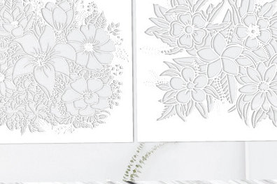 Intra απο ξύλο plywood  Χρώμα wenge 3mm-4mm πάχος - Floral Garden Art Design Cut991 Δίασταση 40x50 cm INTRAFABR-123396153