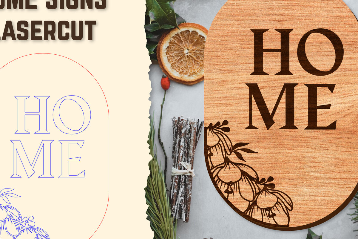 Σετ των 2 Intra απο ξύλο plywood  Χρώμα wenge 3mm-4mm πάχος - Floral ξύλινες πινακίδες κοπής με λέιζερ Δίασταση 20x20 cm INTRAFABR-36122432