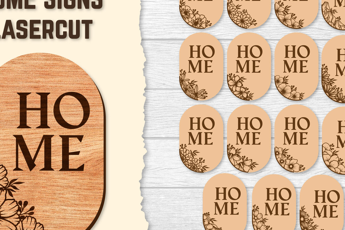 Σετ των 2 Intra απο ξύλο plywood  Χρώμα wenge 3mm-4mm πάχος - Floral Ξύλινες πινακίδες Σπίτι κομμένες με λέιζερ ΔΕΜΑΤΑ Δίασταση 20x20 cm INTRAFABR-87864189